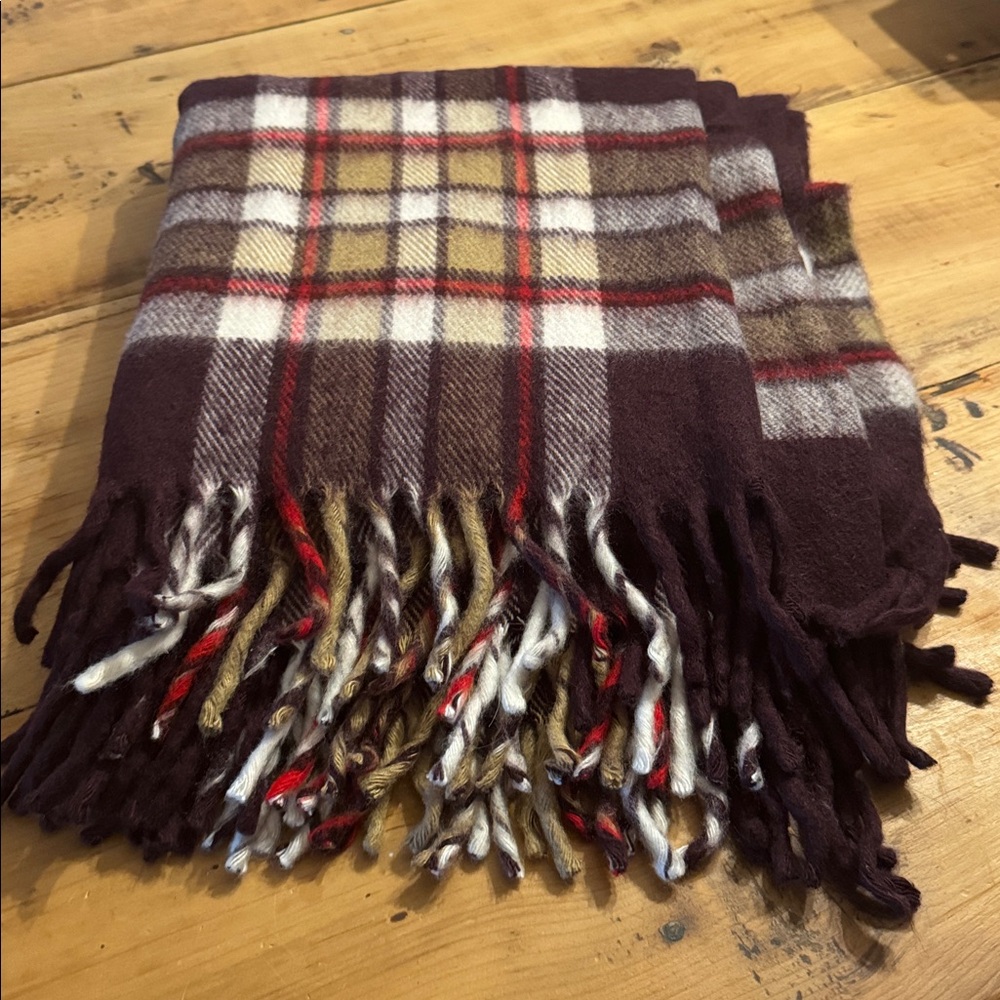 Vintage Faribo Woolen Throw Blanket with Carry Case